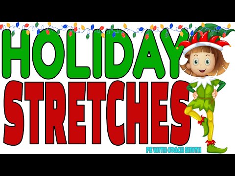 Holiday Stretches!Fun holiday cool down or PE activity. Includes stretches, balance, & poses!