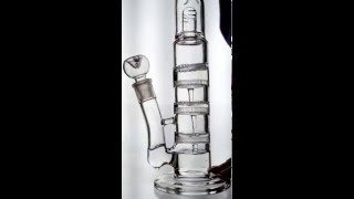 Triple Honeycomb Perc Water Pipe | TokerSupply