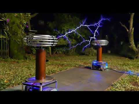 Tesla Coils Play Close to the Sun by Porcelain Pill!