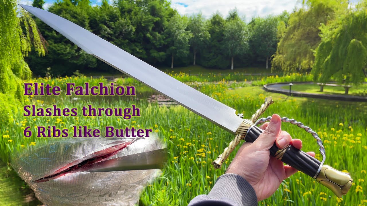 Mastercrafted Falchion Forged in Medieval Way Cuts Like a