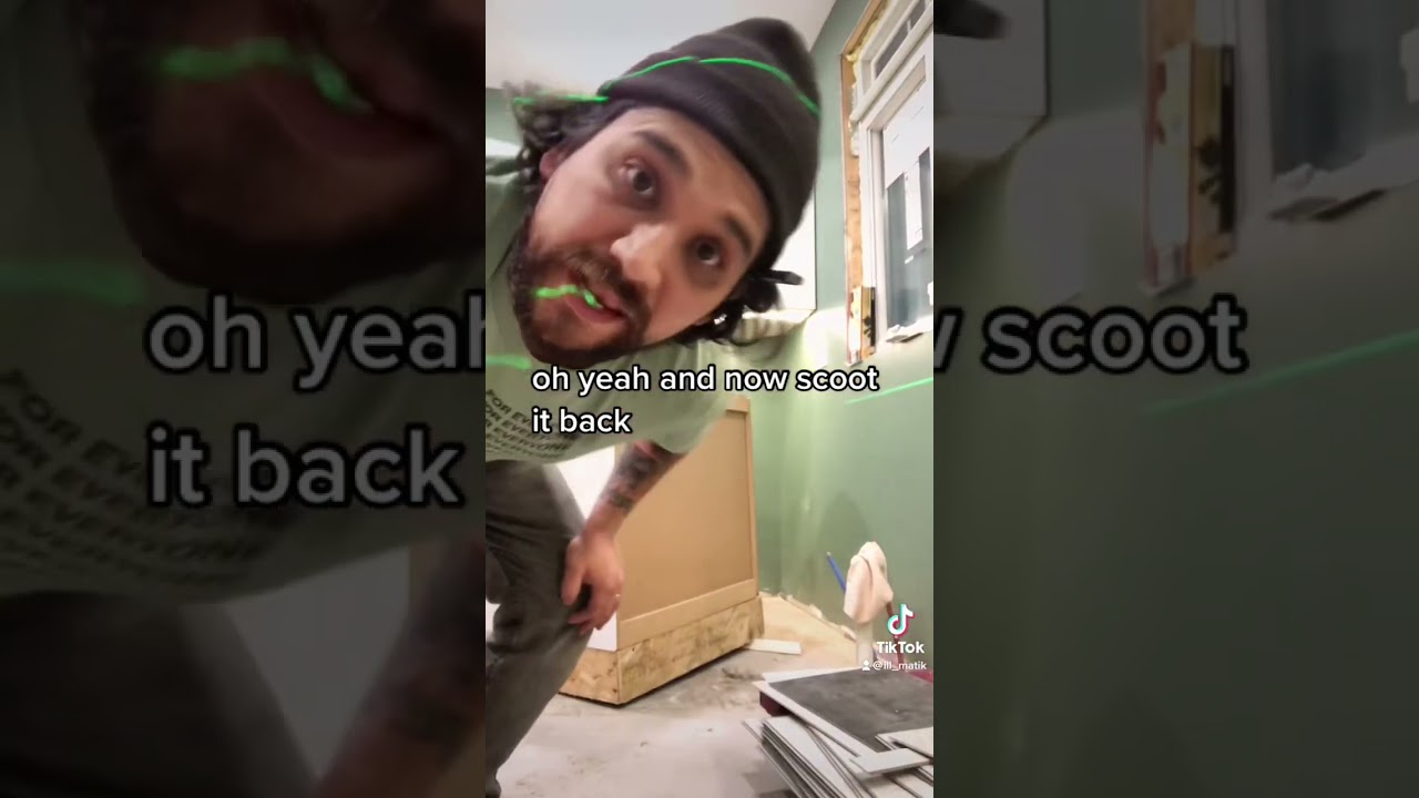 Cabinet Instal tip: how to level a corner base cabinet.