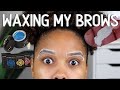 WAXING MY BROWS AT HOME... quarantine made me do it!