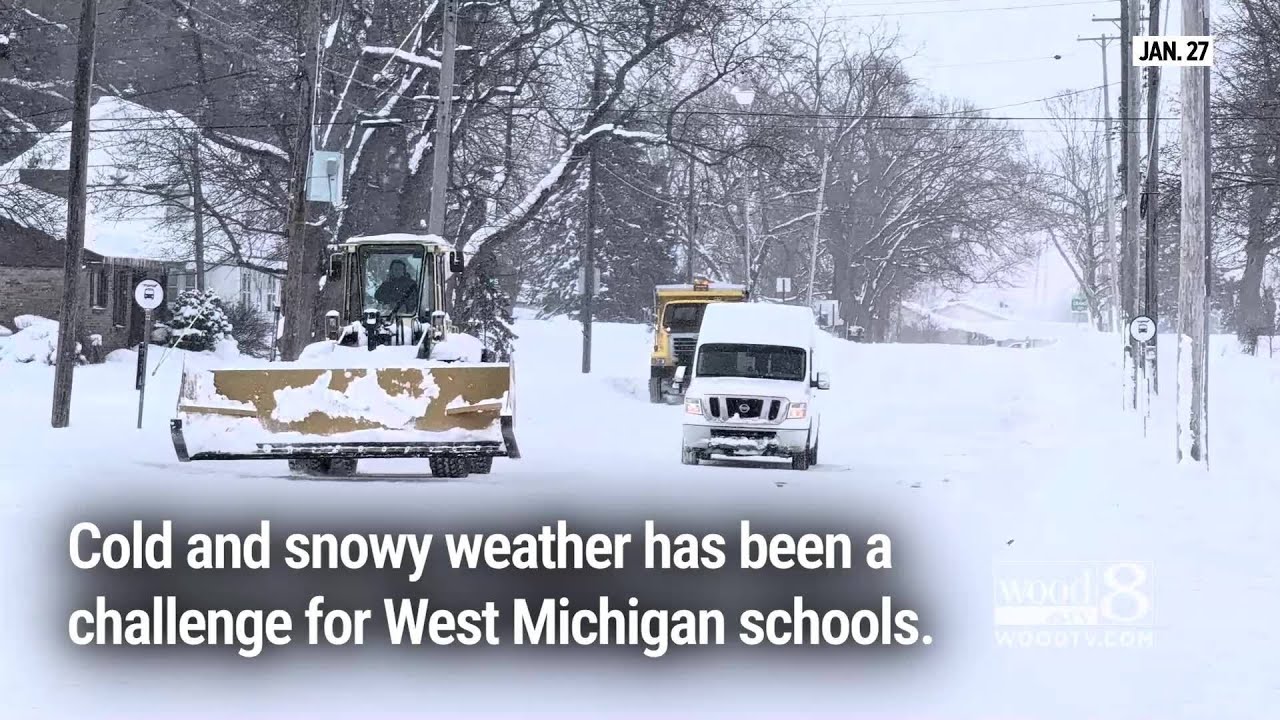 Many West Michigan schools have run out of snow days - YouTube
