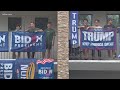 House divided: College seniors fly Biden, Trump flags in friendly political battle at Dallas home