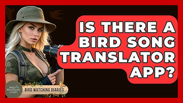 Is There A Bird Song Translator App? - Bird Watching Diaries