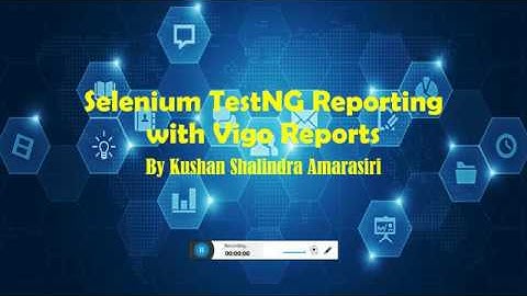 Selenium TestNG Vigo Reporting