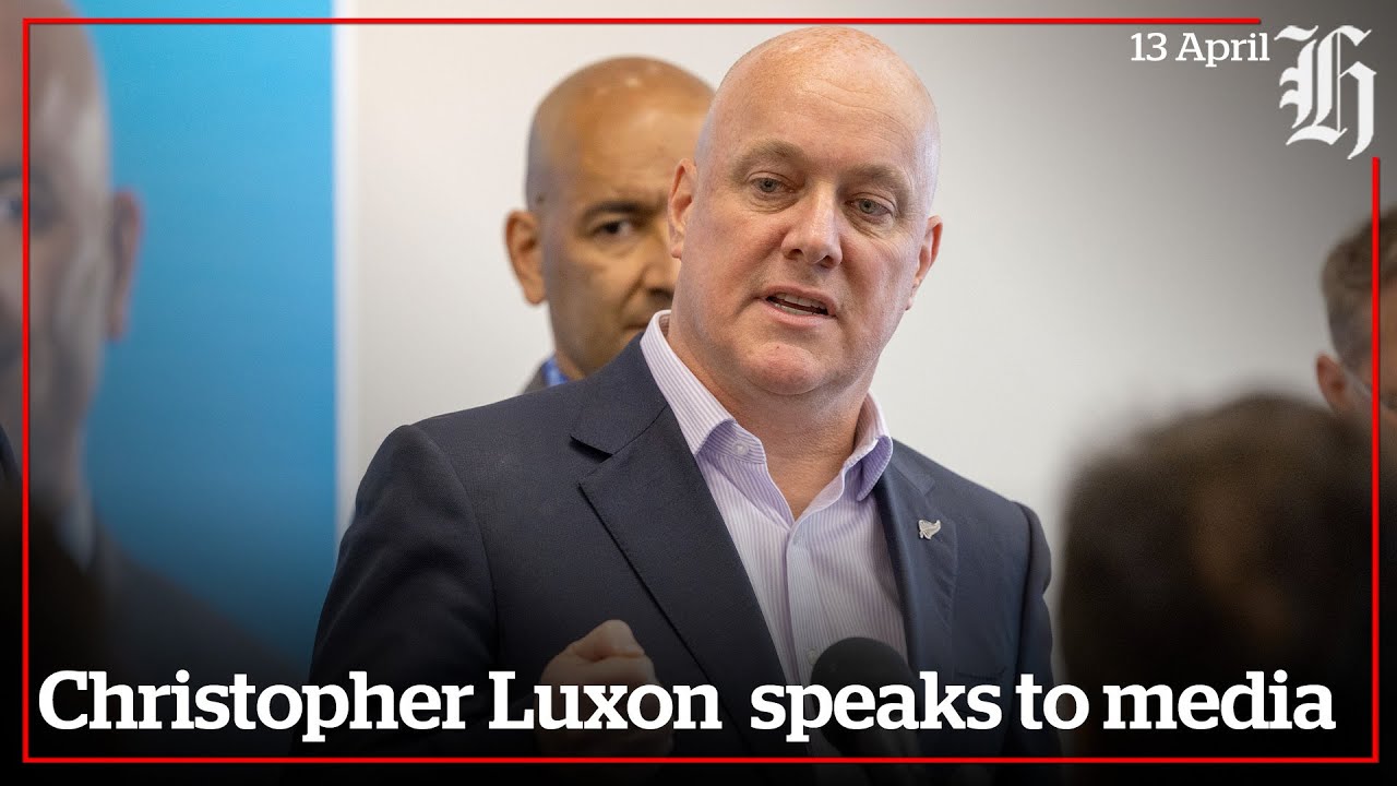 Christopher Luxon speaks to media | nzherald.co.nz - YouTube