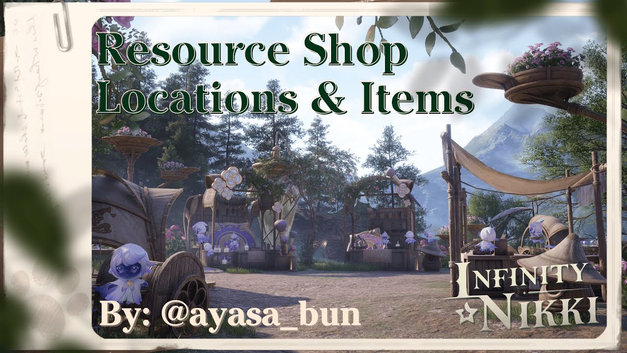 Infinity Nikki Resource Shop Locations & Items - YouTube