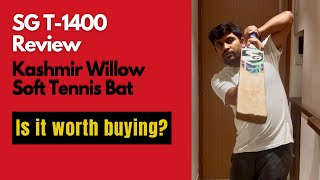 SG T-1400 Kashmir Willow Scoop Bat For Tennis Cricket | One of the Best Soft Tennis Bat under 2000 screenshot 5
