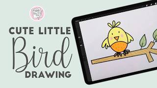 Details Procreate Draw with me : Cute Bird Drawing | Easy Procreate Drawing for Begginers News