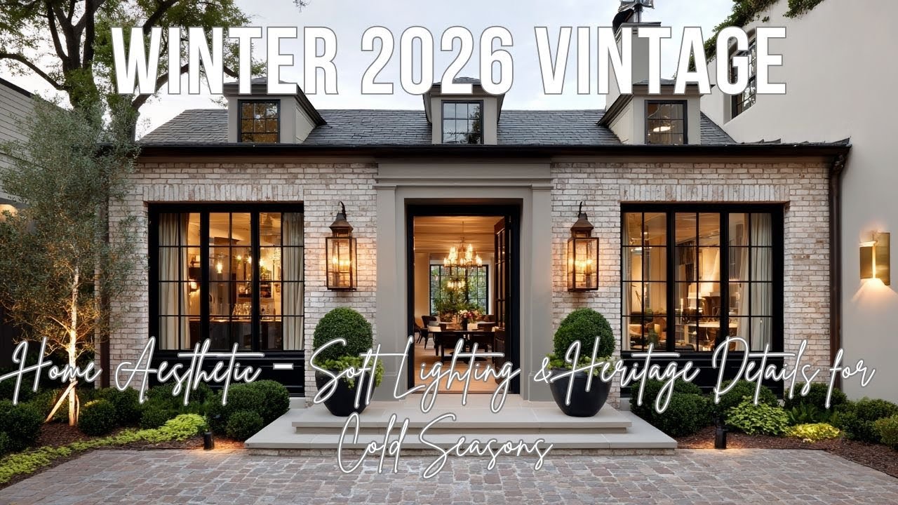 Winter 2026 Vintage Home Aesthetic – Soft Lighting & Heritage Details for Cold Seasons