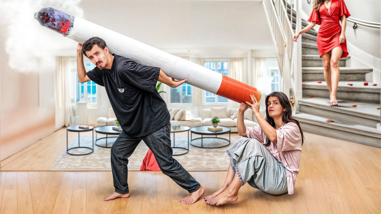 بزرگ ترین سیگارو ساختیم جلوی مامانو بابام کشیدیم تا مچمونو… 🫣