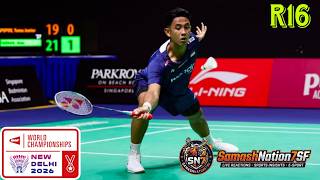 🔴Live. R16 - Alwi FARHAN (INA) vs (IND) Ayush SHETTY - BWF World Championships 2026 - Lve Reactions🏸