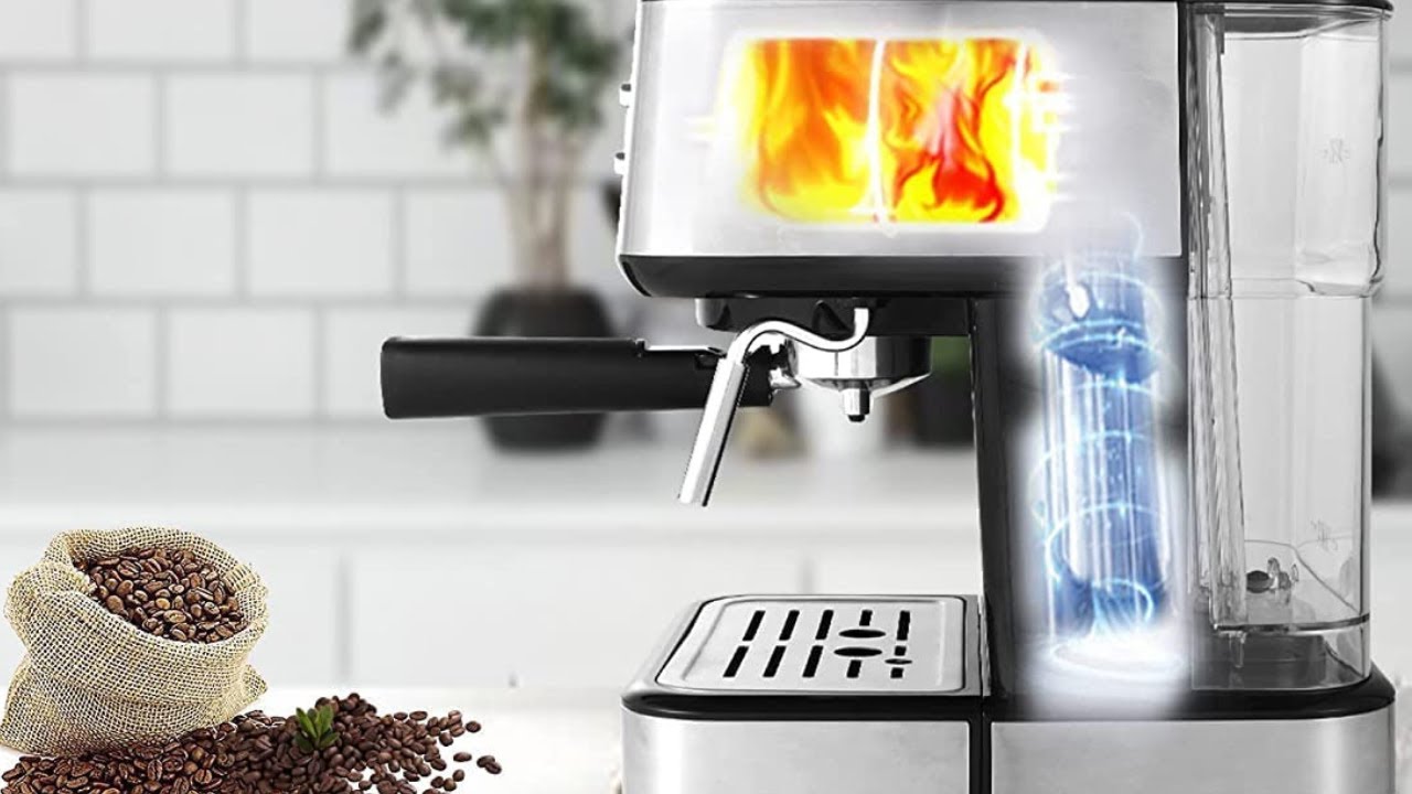 Gevi Espresso Machine 15 Bar Pump Pressure, Cappuccino Coffee Maker with Milk Foaming Steam