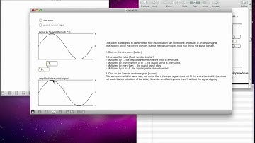 Max MSP Tutorial 05a4 Simple Synthesis—Controlling Oscillators With [kslider]