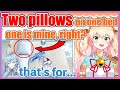Nene wondered why Lamy needs two pillows【ENG sub】【Momosuzu Nene / Yukihana Lamy / Hololive】