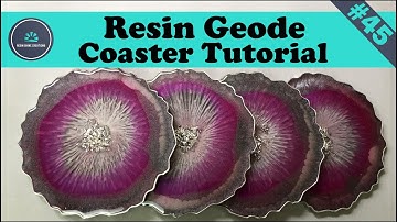 Resin geode coaster tutorial.
