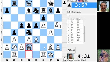 LIVE Blitz #2822 (Speed) Chess Game: White vs InTheDark in Sicilian: closed