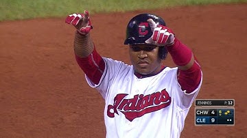 CWS@CLE: Ramirez plates two runs on double to right