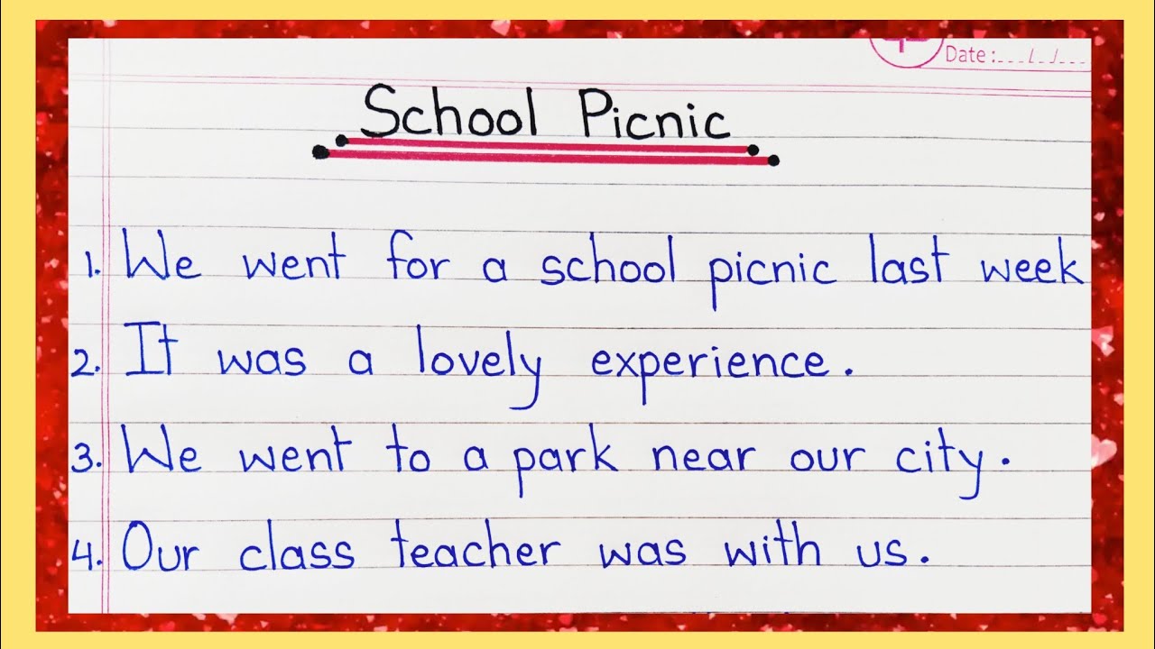 10 lines essay on school picnic | School Picnic essay 10 lines in ...