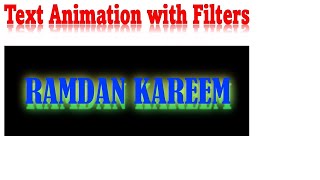 Text Filters - Classic Tween - Glowing & Color Changing Text in Flash
