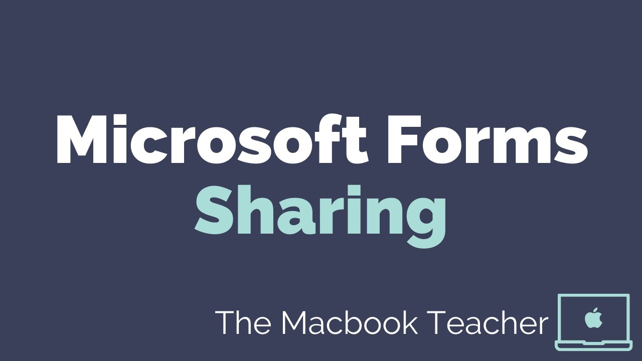 Microsoft Forms - Sharing - YouTube