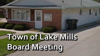 Town of Lake Mills Board Meeting - October 8th, 2019