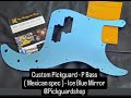 The Pickguard Shop - Custom Pickguard  - P Bass - Ice Blue Mirror 