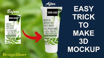 Create Realistic Product Mockup Using Ai | 100ml Face Wash | Easy Trick To Make 3D | Design Gharr