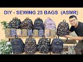 Sewing 25 bags for the Craft Fair - ASMR