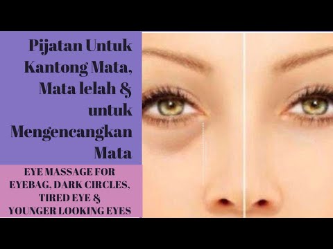 🌍SUB/Massage for Eyebag,Dark eyes,Tired eyes/Pijatan untuk Kantong Mata-Kelopak Mata Turun//