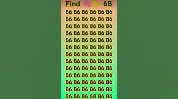 Find 👉 68 odd number puzzle || iq level || math reasoning puzzle iq #mathematicspuzzles #viralvideo