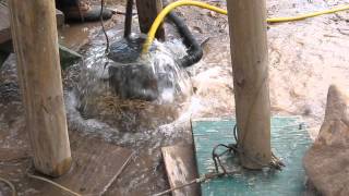 How to clean a bottom of deep water well by using an air compressor
and from the pund