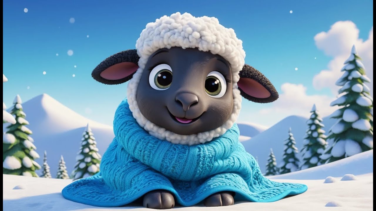 BaBa Counting Colorful Sheep — Snow Rainbows as They Leap! | Fun Kids Counting Song | Magical