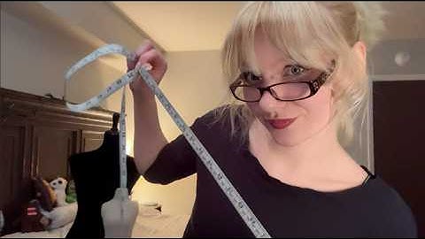 asmr mumbling and measuring 📐📝 close inaudible , unintelligible whispers / soft speaking examining