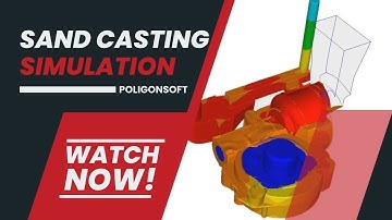 Sand Casting Simulation in PoligonSoft