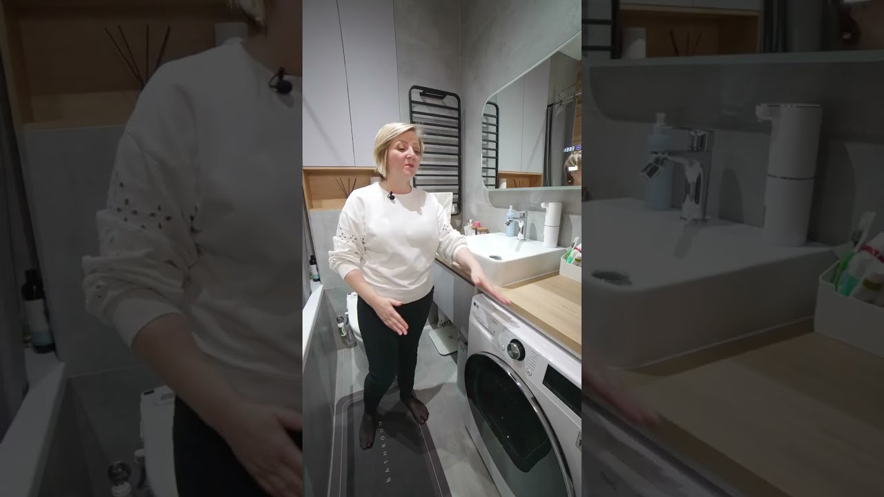 Ремонт ванной комнаты. Маленький санузел. #shorts - YouTube