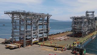 Philippines Ravago Refinery Module Loadout Spmt, Spt, Multiaxle, Cranes, Rent, Hire