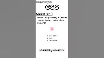 CSS Quiz Test HTML CSS #css #csscode #cssmcq