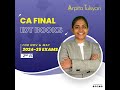 CA Final IDT Books | CA Arpita Tulsyan |