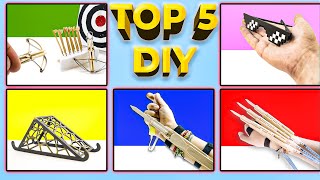 TOP 5 DIY Popsicle stick craft compilation I Popstick crafts project