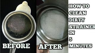How to clean tea stainer-chai channi kese saaf kre-clean metal
sieve-blocked steel stainer strainers often get very dirty and blocked
after months of usa...
