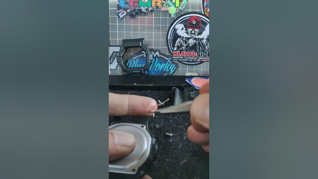 how-to-replace-strap-and-bezel-of-g-shock-gd350-and-battery-youtube
