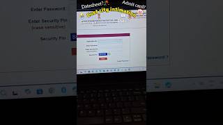 My cuet exam dates and shift 😭🥀📝 CUET big update | CUET datesheet | Cuet #shorts