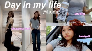 a chaotic day at home with me; shopping haul, what i eat in a day, invisalign, and I MISSED AN EXAM