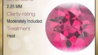 Ruby Round Cut Diamond Cut 2.25mm Grade B - africagems.com