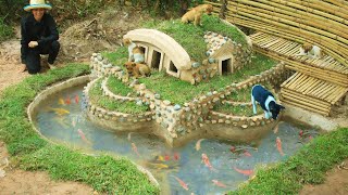 Rescue Fish, And Build Fish Pond Around ​Mud Dog House