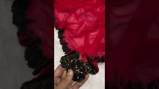 fashion shortsvideo NEW LAUNCHING  ?*MAGIC BLOOMING BALCK GEORGETTE  SAREERs.1170+S indiansaree