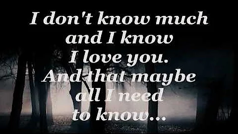DON'T KNOW MUCH (Lyrics) - LINDA RONSTADT / AARON ...