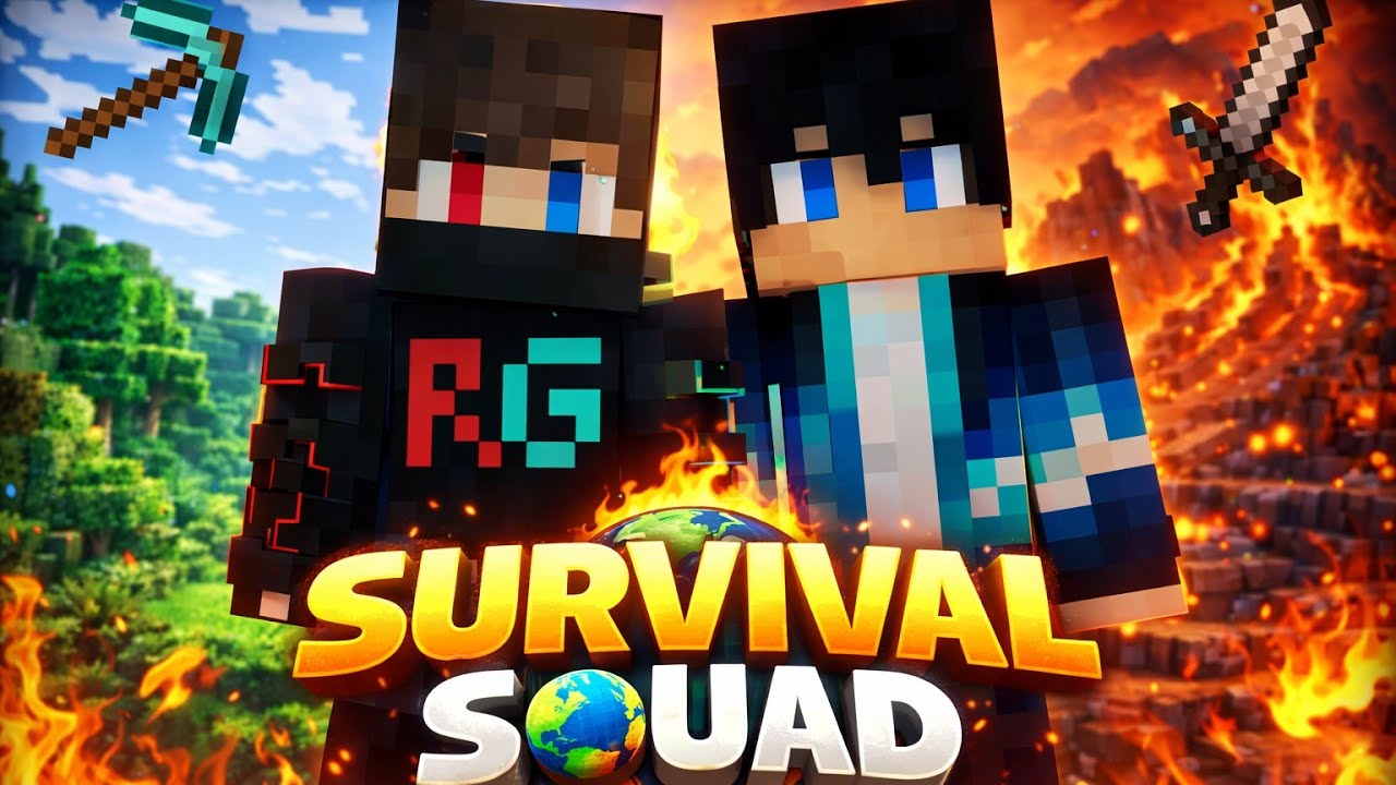 Starting Our Minecraft Survival World 🌍 | Survival Squad EP-1 - YouTube